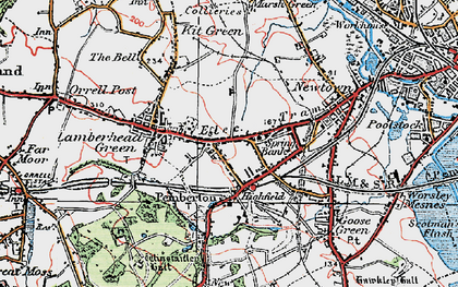 Old map of Pemberton in 1924