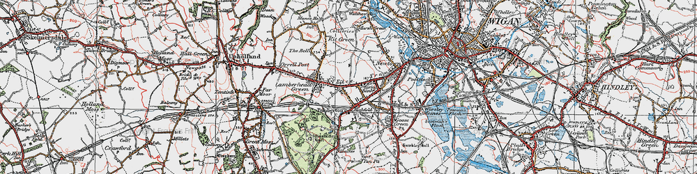 Old map of Pemberton in 1924