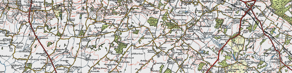 Old map of Link House in 1921