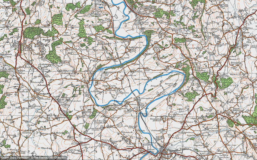 Old Map of Pen-allt, 1919 in 1919
