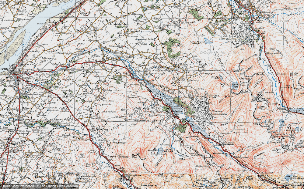 Old Map of Pen-gilfach, 1922 in 1922