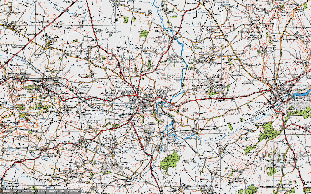 Old Map of Pen Mill, 1919 in 1919