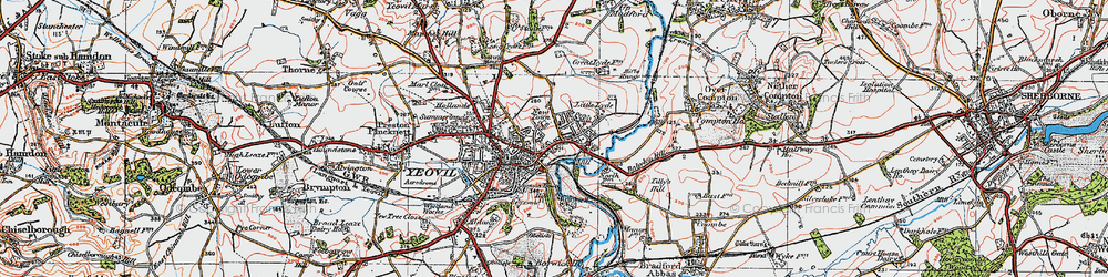 Old map of Pen Mill in 1919