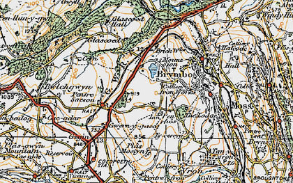 Old map of Pen-rhos in 1921