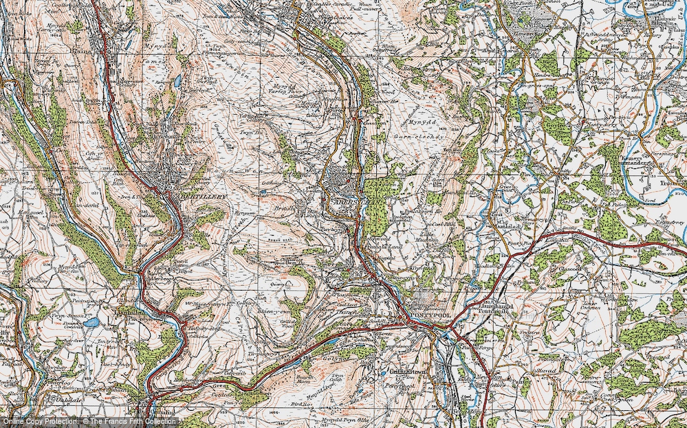 Old Map of Pen-twyn, 1919 in 1919
