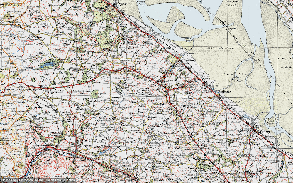 Old Map of Pen-y-Ball Top, 1924 in 1924