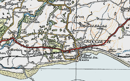 Old map of Pen-y-bryn in 1922
