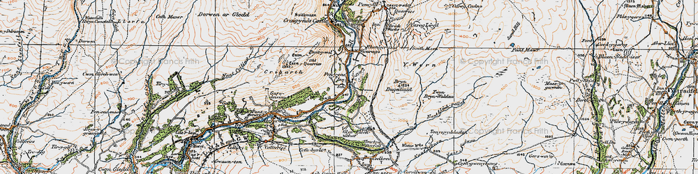 Old map of Pen-y-cae in 1923
