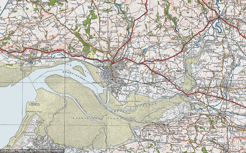 Old Map of Pen-y-fan, 1923 in 1923