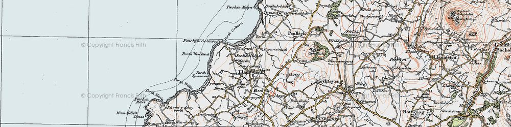 Old map of Berthaur in 1922