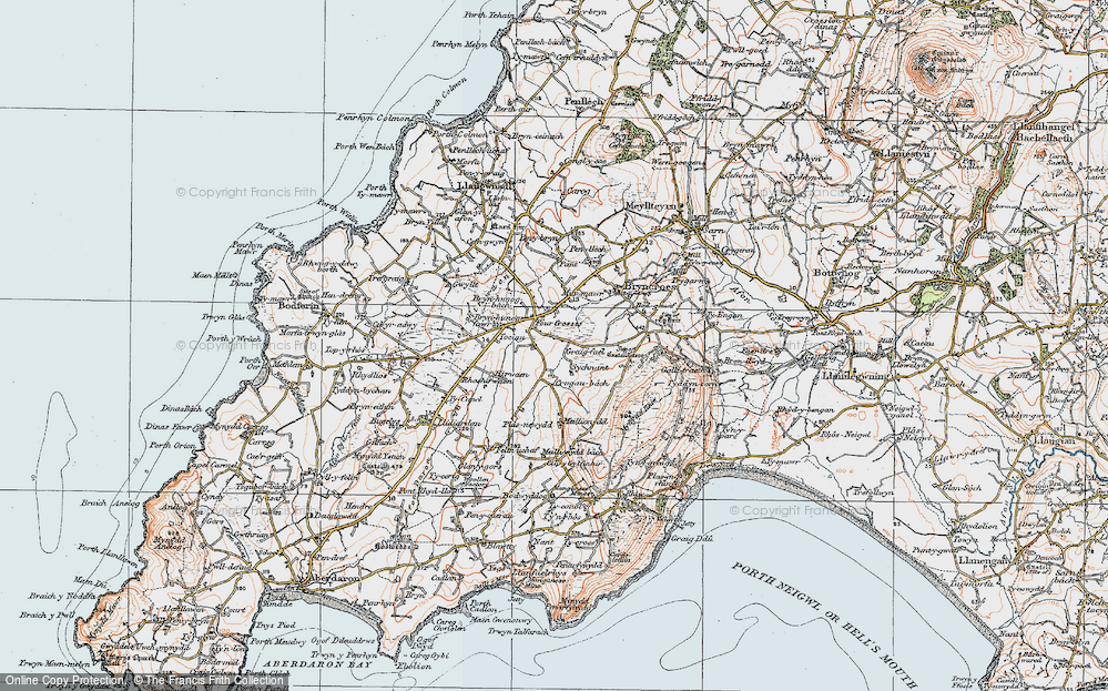 Pen-y-groeslon, 1922