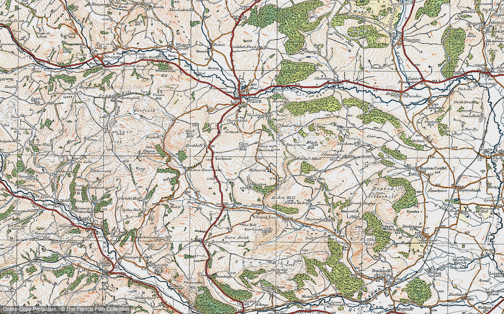 Old Map of Pen-y-wern, 1920 in 1920