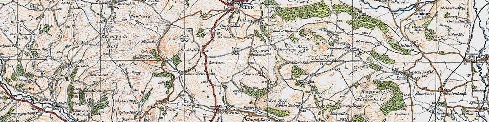 Old map of Pen-y-wern in 1920