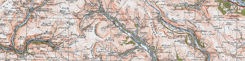 Old map of Pen-yr-englyn in 1923