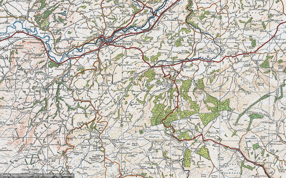 Old Map of Penarron, 1920 in 1920