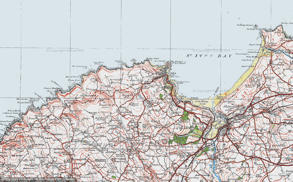 Old Map of Historic Map covering Bussow Resr in 1919