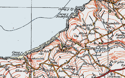 Old map of Penbryn in 1923