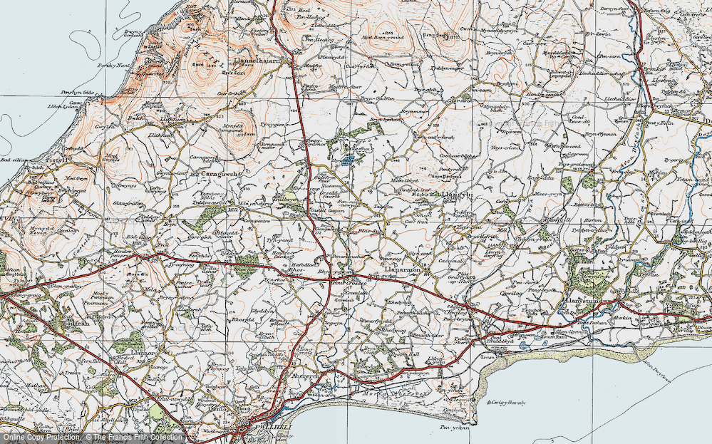 Old Map of Pencaenewydd, 1922 in 1922