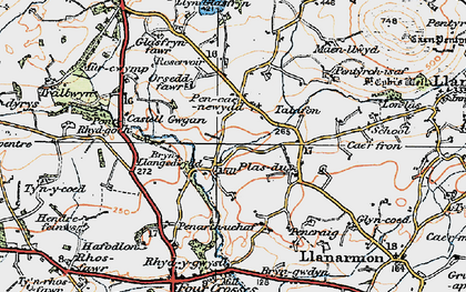 Old map of Pencaenewydd in 1922