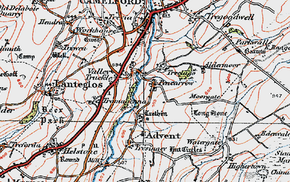Old map of Pencarrow in 1919