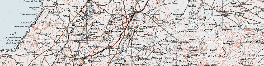 Old map of Pencarrow in 1919