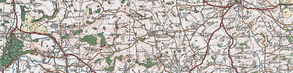 Old map of Pencombe in 1920