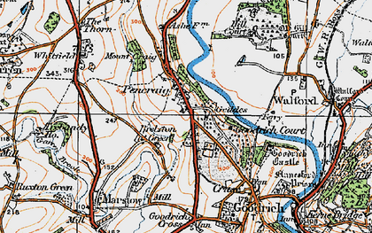 Old map of Pencraig in 1919