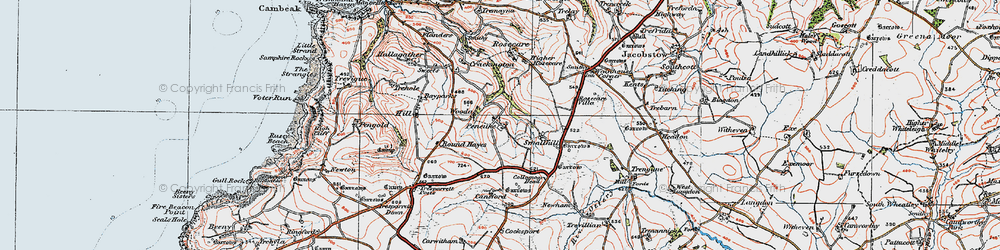 Old map of Pencuke in 1919