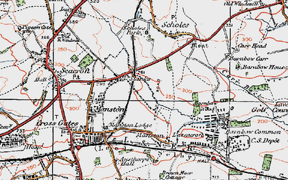 Old map of Pendas Fields in 1925