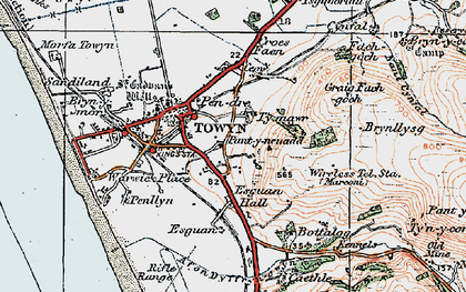 Old map of Bron-prys in 1922