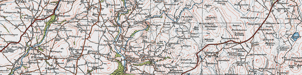 Old map of Pendrift in 1919