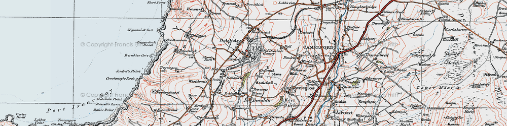 Old map of Pengelly in 1919