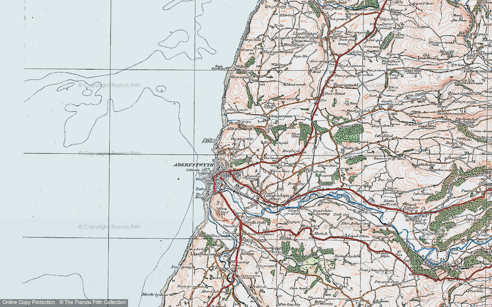 Old Map of Penglais, 1922 in 1922