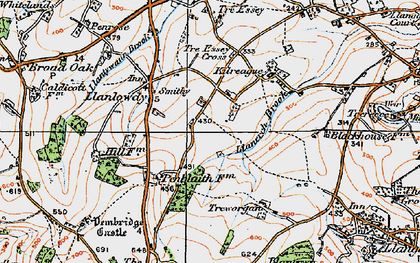 Old map of Penguithal in 1919
