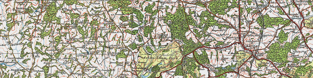 Old map of Penhurst in 1920