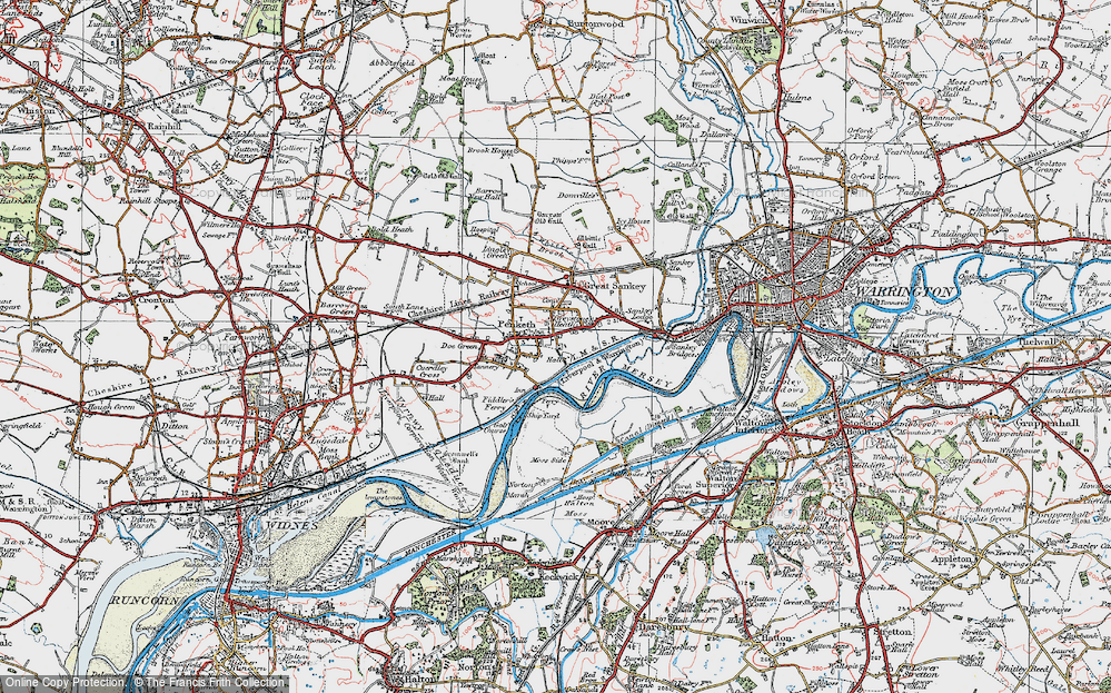 Old Map of Penketh, 1923 in 1923