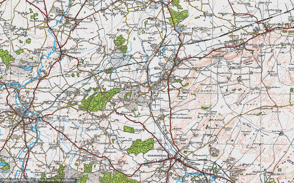 Old Map of Penknap, 1919 in 1919