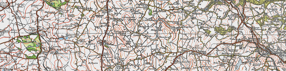 Old map of Penmarth in 1919