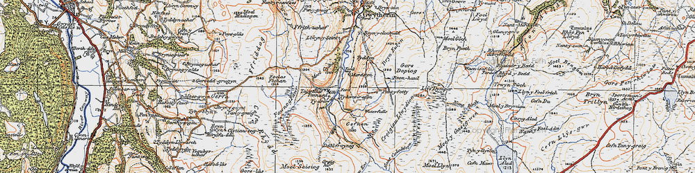Old map of Llys Dymper in 1922