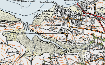 Old map of Brownslate in 1922