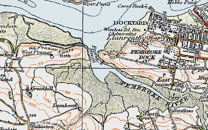 Old map of Pennar Park in 1922