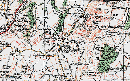 Old map of Pennerley in 1921