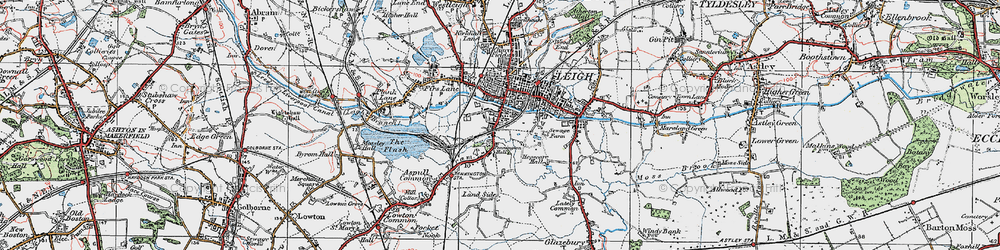 Old map of Pennington in 1924