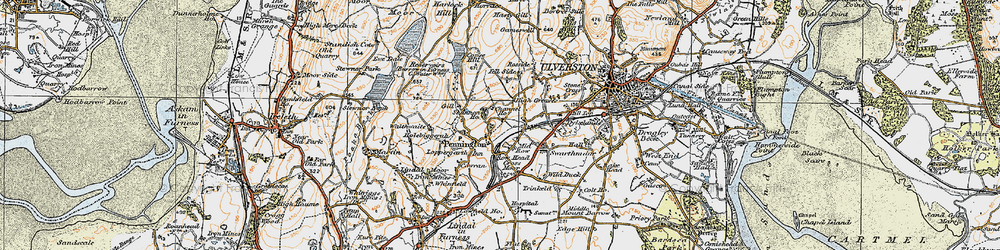 Old map of Pennington in 1925