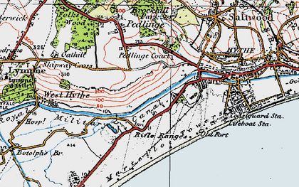 Old map of Pennypot in 1920
