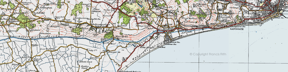Old map of Pennypot in 1920