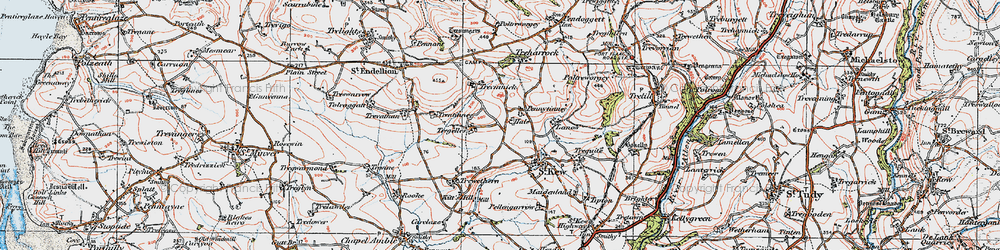 Old map of Pennytinney in 1919