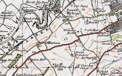 Old map of Pennywell in 1925