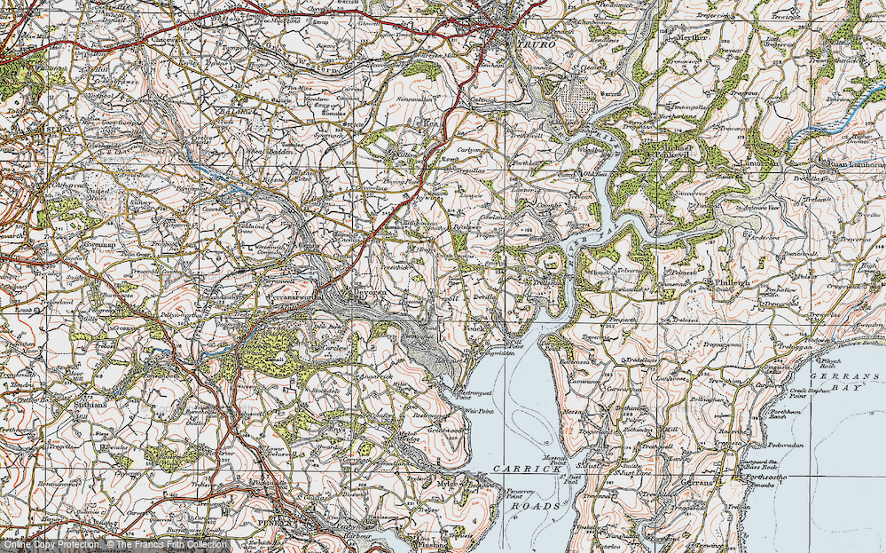 Old Map of Penpol, 1919 in 1919