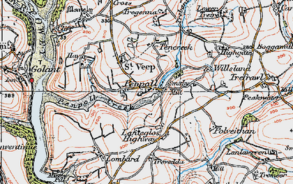 Old map of Willsland in 1919